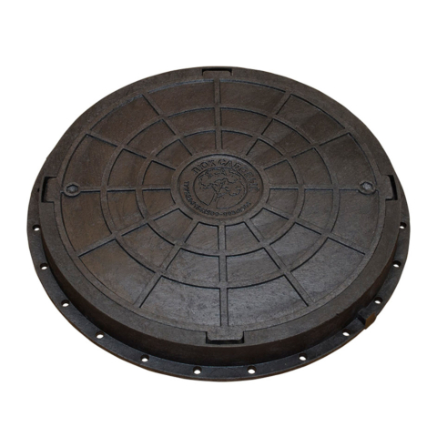 Záhradný poklop čierny 2 t