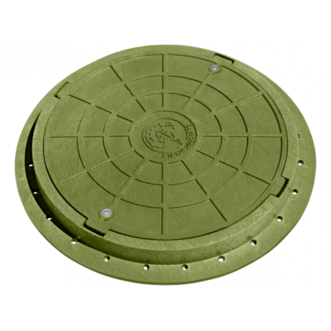 Záhradný poklop 780 mm zelený 2 t so zámkom