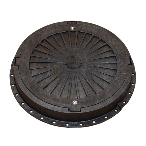 Čierny telefónny poklop so zámkom a kovovým predným krytom