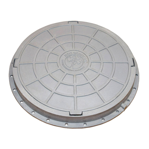 Záhradný poklop sivý 2 t