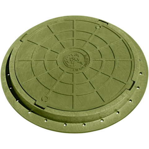 Záhradný poklop 780 mm zelený 2 t